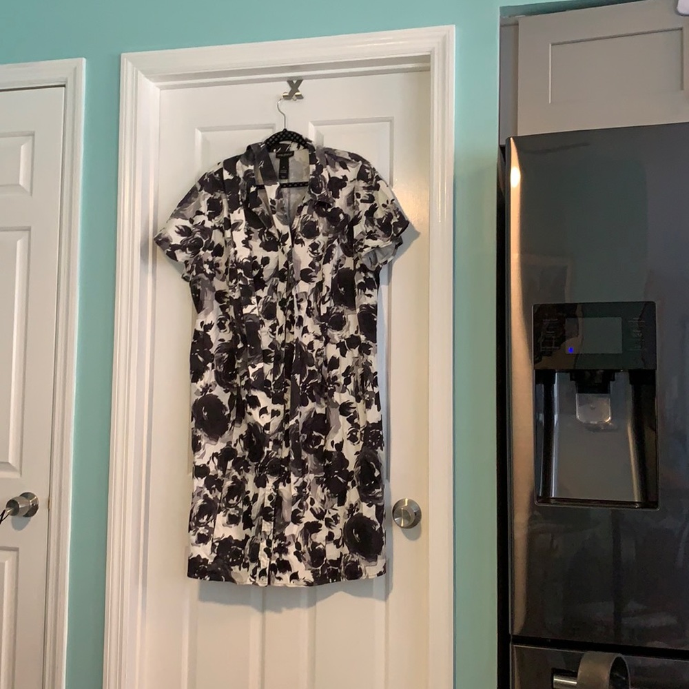 Cotton dress with belt